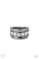 Paparazzi - Dauntless Shine - Black Paparazzi Ring Fashion Fix