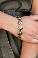 Fabulously Flashy - Brass - Paparazzi Clasp Bracelet Fashion Fix