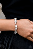 Paparazzi - Care To Make A Wager? - White Bracelet Clasp Fashion Fix