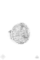 Paparazzi - Lined Up - Silver Paparazzi Ring Fashion Fix