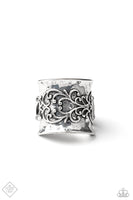 Me, Myself, and IVY - Silver - Paparazzi Filigree Ring Fashion Fix