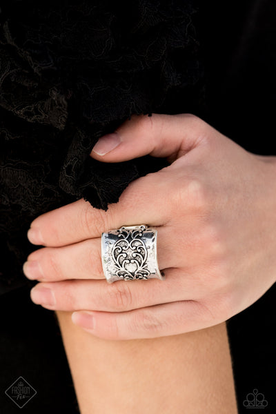 Me, Myself, and IVY - Silver - Paparazzi Filigree Ring Fashion Fix