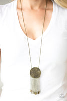 Natures Melody - Brass - Paparazzi Necklace