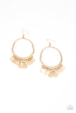 Paparazzi - Speed of SPOTLIGHT - Gold Earrings