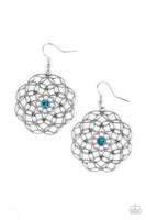 Botanical Bash - Blue - Paparazzi Earrings