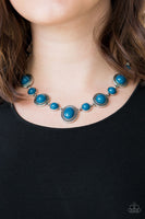 Voyager Vibes - Blue - Paparazzi Necklace