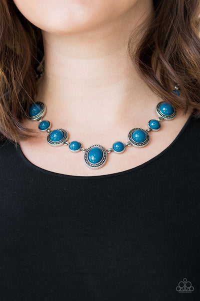 Voyager Vibes - Blue - Paparazzi Necklace