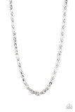 Grit and Gridiron - Silver - Paparazzi Men's Necklace