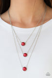A Love For Luster - Red - Paparazzi Necklace