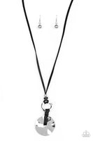 Nautical Nomad - Black - Paparazzi Leather Necklace