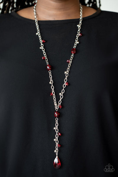 Afterglow Party - Red - Paparazzi Necklace