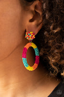 Be All You Can BEAD - Multi - Paparazzi Seed Bead Earrings