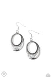 Tempest Texture - Silver - Paparazzi Earrings Fashion Fix