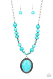 Home Sweet HOMESTEAD - Blue - Paparazzi Necklace
