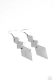 Danger Ahead - Silver - Paparazzi Earrings