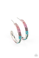 Trail Of Twinkle - Multi - Paparazzi Hoop Earrings