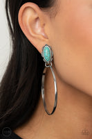 At Long LASSO - Blue - Paparazzi Clip-On earrings