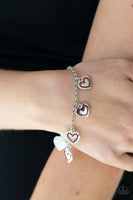 Matchmaker, Matchmaker - Red - Paparazzi Heart clasp Bracelet