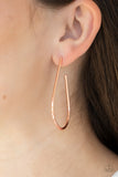 City Curves - Copper - Paparazzi Earrings Hoop
