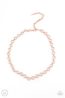 Insta Connection - Rose Gold - Paparazzi Choker Necklace