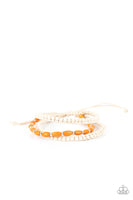 Refreshingly Rural - Orange - Paparazzi Sliding Knot Cord Bracelet