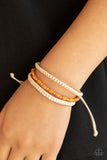 Refreshingly Rural - Orange - Paparazzi Sliding Knot Cord Bracelet