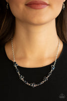 Gorgeously Glistening - Blue - Paparazzi Necklace