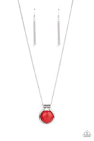 Patagonian Paradise - Red - Paparazzi Necklace