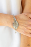 Rustic Roost - Silver - Paparazzi Feather Clasp Bracelet