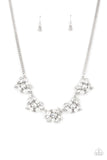 HEIRESS of Them All - White - Paparazzi Necklace Empower ME Pink Exclusive 2021