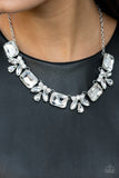 Long Live Sparkle - White - Paparazzi Necklace Empower ME Pink Exclusive 2021
