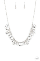 Long Live Sparkle - White - Paparazzi Necklace Empower ME Pink Exclusive 2021