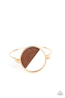 Timber Trade - Gold - Paparazzi Bracelet Toggle