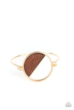 Timber Trade - Gold - Paparazzi Bracelet Toggle