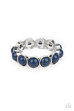 Paparazzi - POP, Drop, and Roll - Blue Bracelet Stretchy