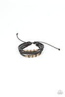 Paparazzi - Treasure Tracker - Black Sliding Knot Bracelet