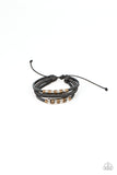 Paparazzi - Treasure Tracker - Black Sliding Knot Bracelet