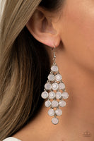 With All DEW Respect - White - Paparazzi Earrings