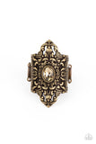 Perennial Posh - Brass - Paparazzi Ring