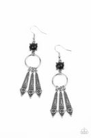 Prana Paradise - Black - Paparazzi Earrings