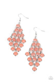 With All DEW Respect - Orange - Paparazzi Earrings