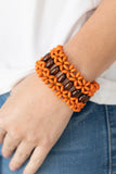 Bali Beach Retreat - Orange - Paparazzi Bracelet Wood