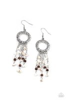 Paparazzi - Primal Prestige - White Earrings