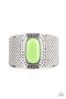 Poshly Pharaoh - Green - Paparazzi Cuff Bracelet