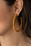 Should Have, Could Have, WOOD Have - Brown - Paparazzi Earrings Wood Beads