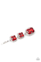 Paparazzi - Teasable Twinkle - Red Hair Accessory Hair Clip
