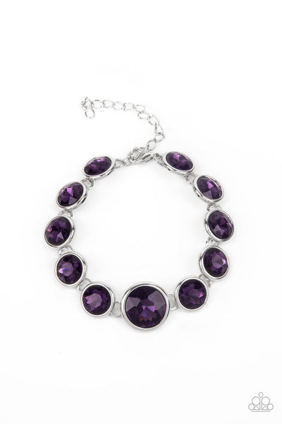 Paparazzi - Lustrous Luminosity - Purple Bracelet Clasp