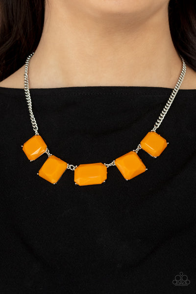Instant Mood Booster - Orange - Paparazzi Necklace