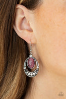 Serene Shimmer - Purple - Paparazzi Earrings