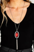 Paparazzi - Timeless Talisman - Red Necklace